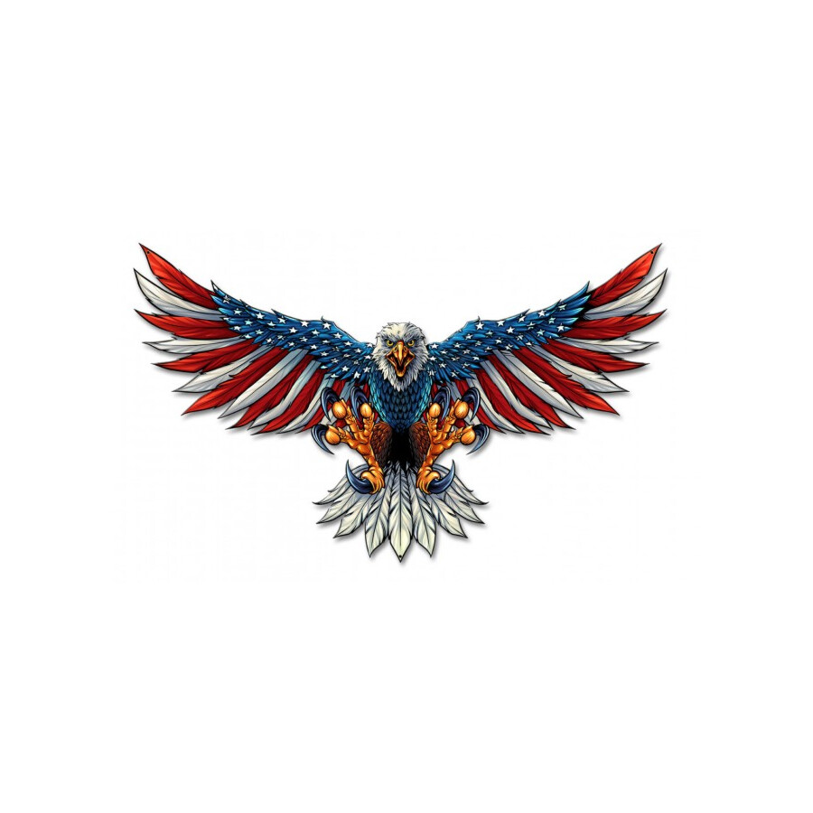 Blechschild USA Eagle Flag