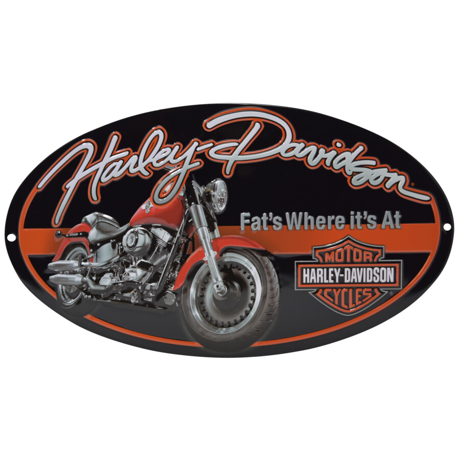 Blechschild Harley Davidson Fat Boy