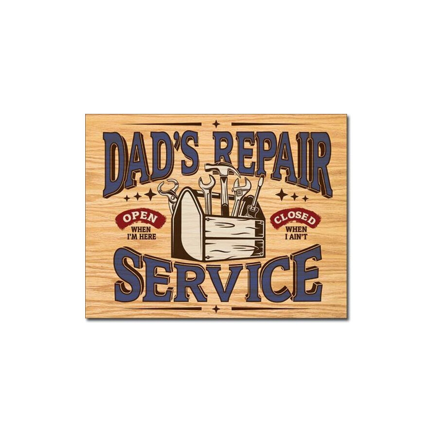 Blechschild Dads Repair Service