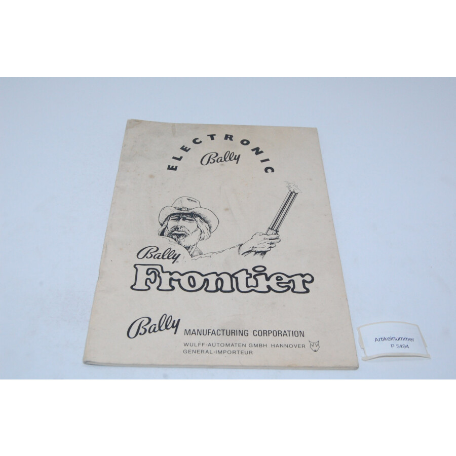 Bally Frontier Flipper Manual