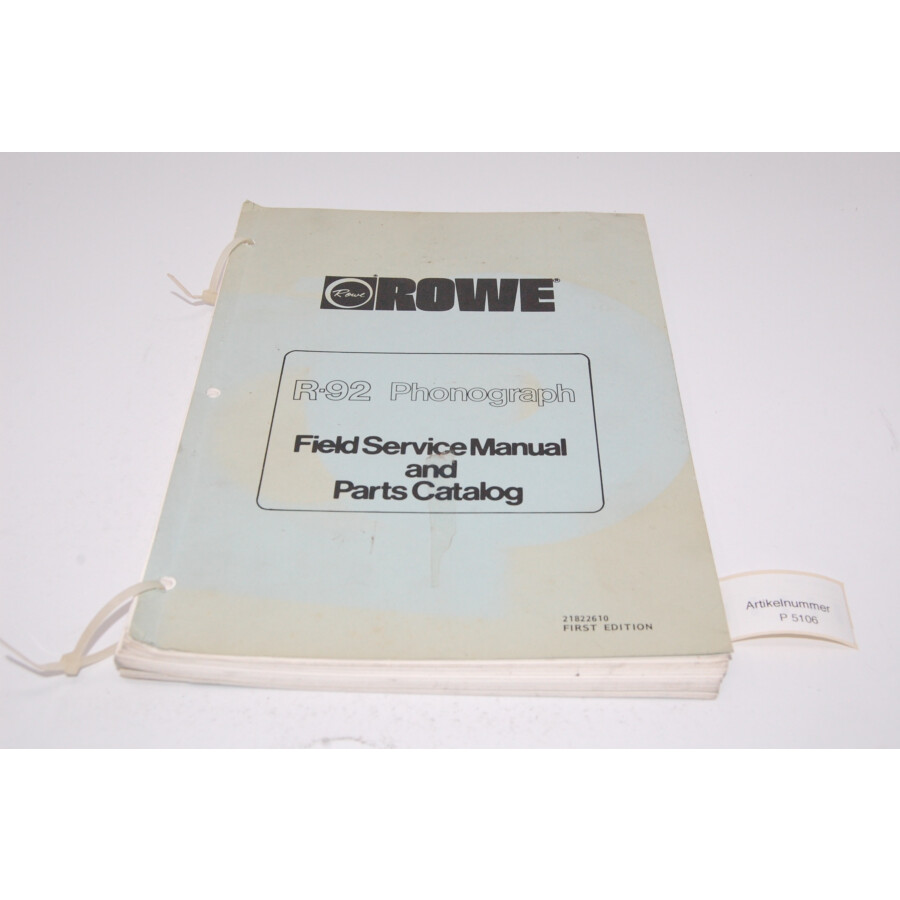 Rowe R-92 Manual