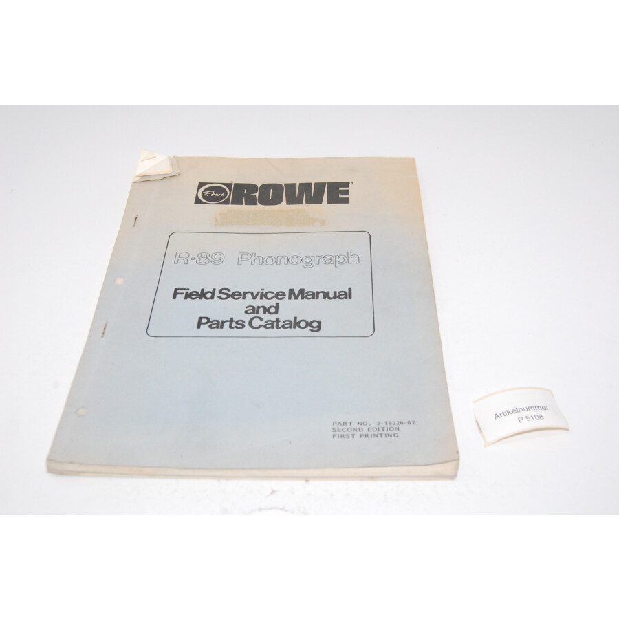 Rowe R-89 Manual
