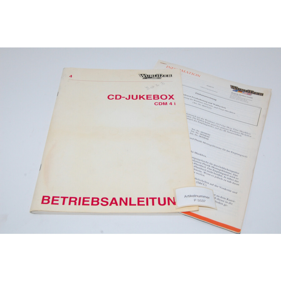 Wurlitzer CD Manual Jukebox