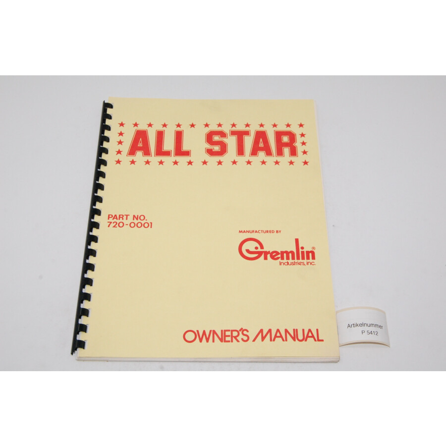 Videospiel All Star Manual