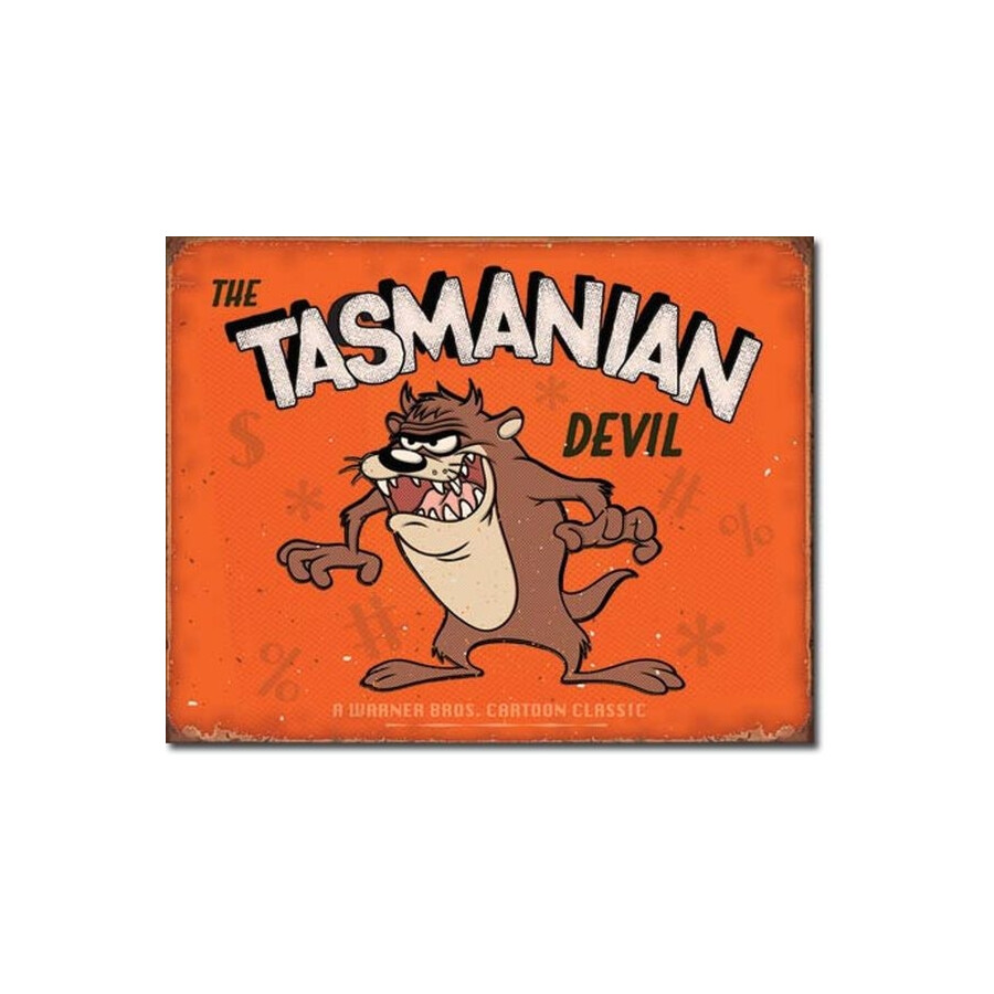 Blechschild Tasmanian Devil