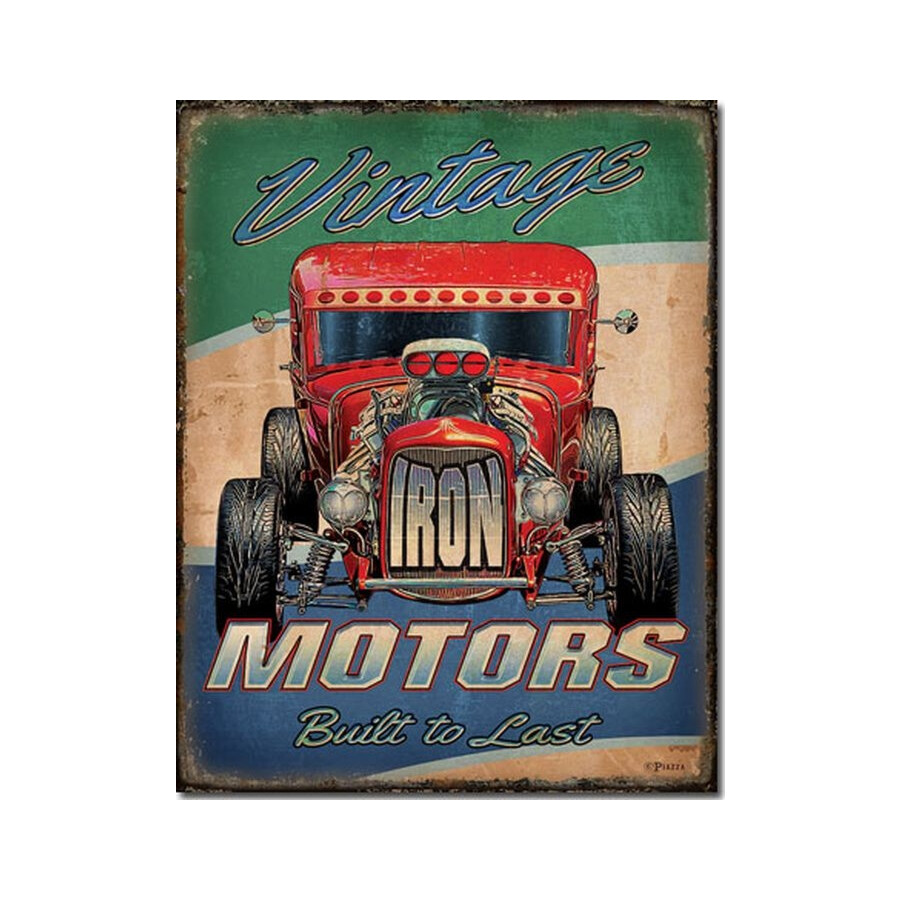 Blechschild Vintage Motors