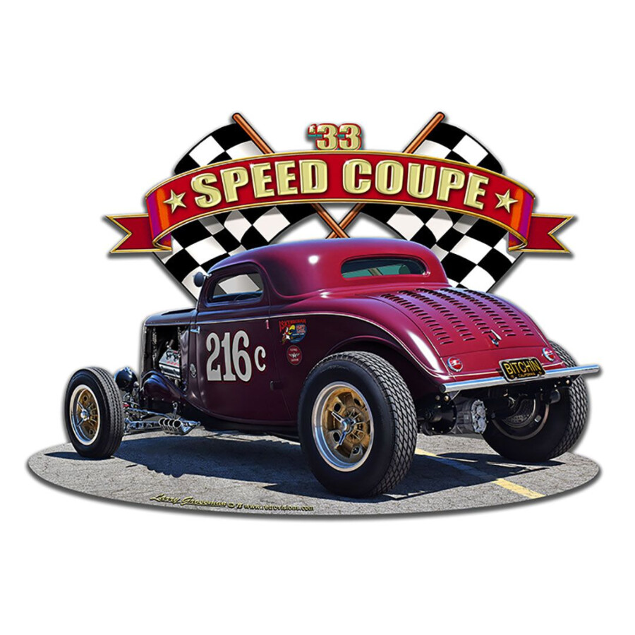 Blechschild 1933 Speed Coupe