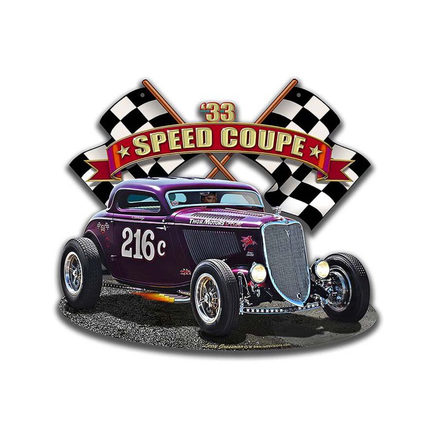 Blechschild 1933 Speed Coupe 2