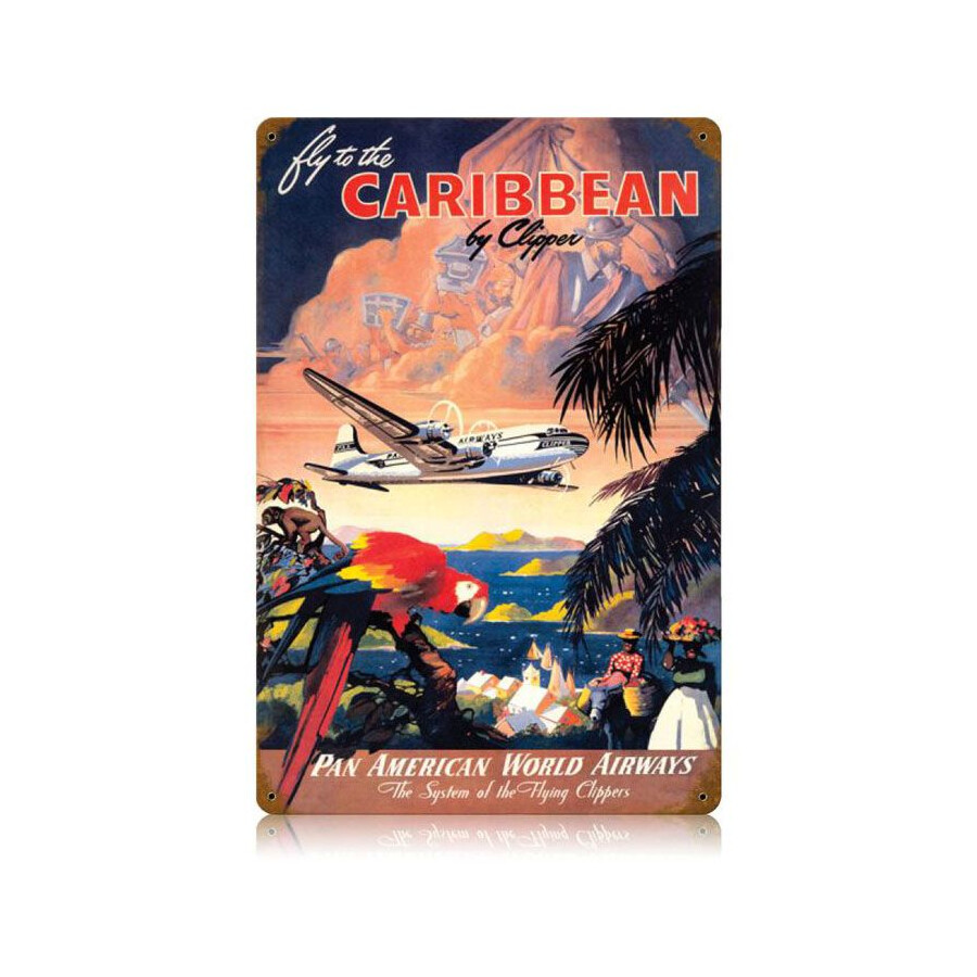 Blechschild Caribbean
