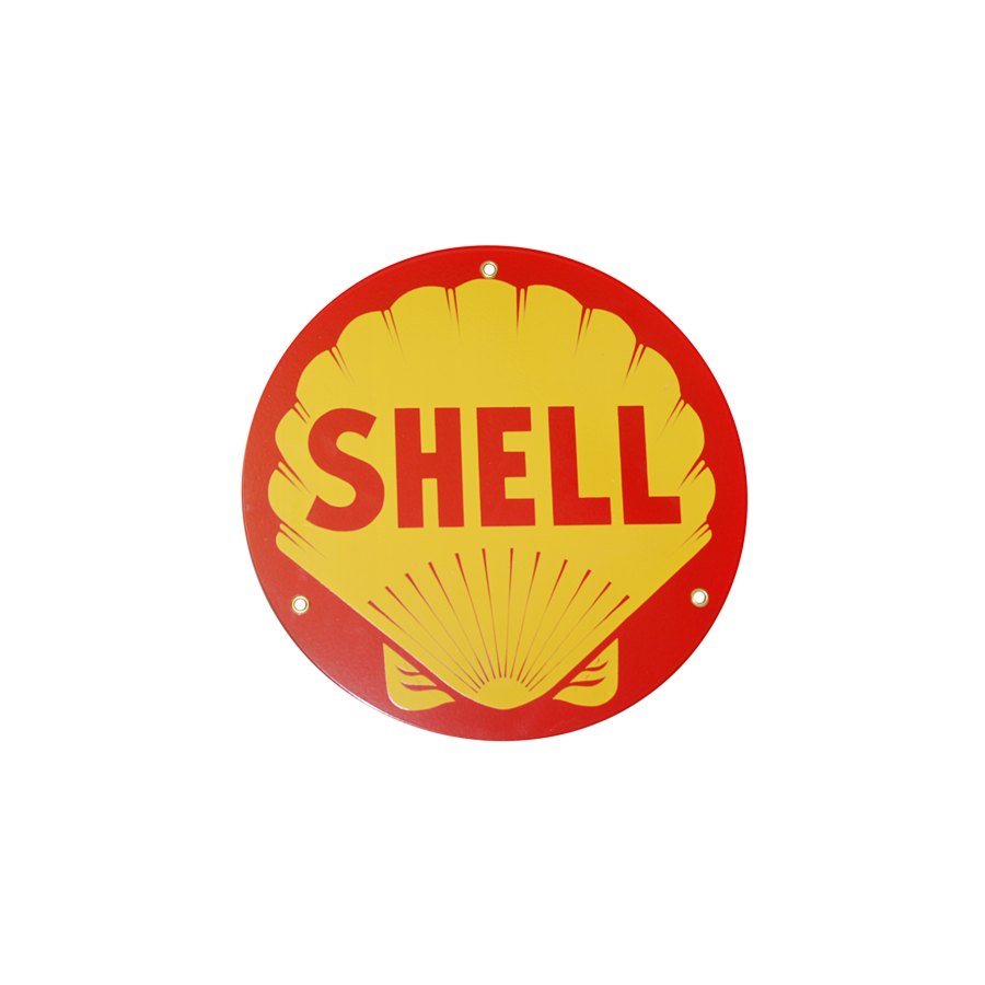 Blechschild Shell Rund