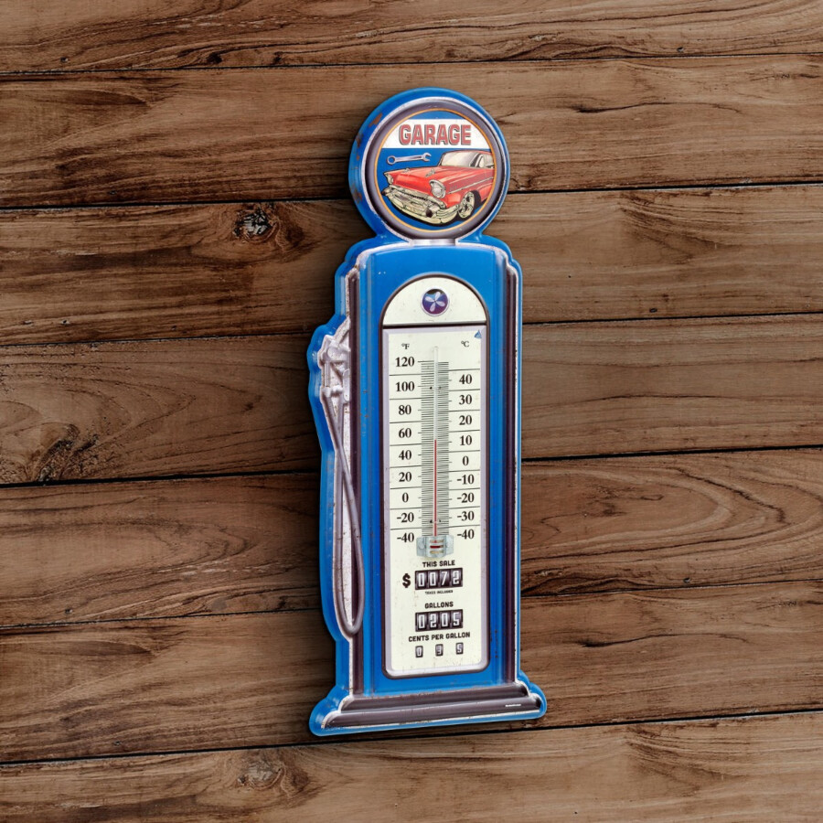 Blechschild Garage Thermometer