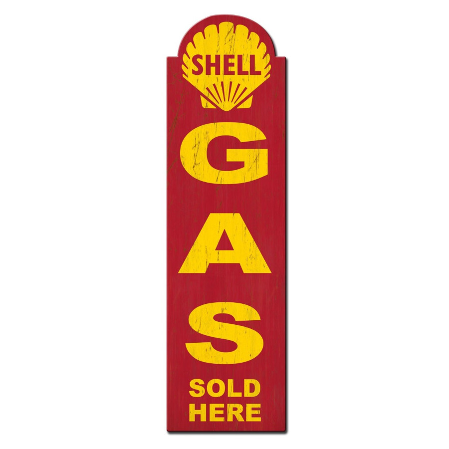 Blechschild Shell Gas