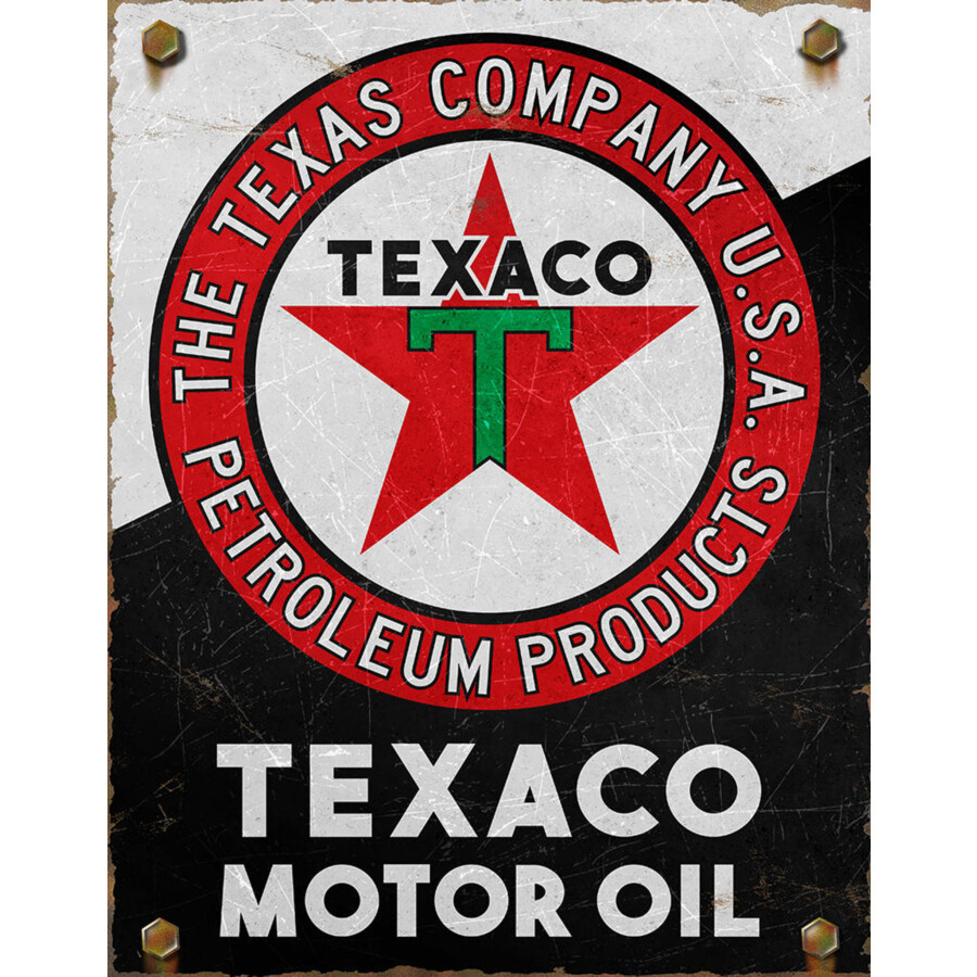 Blechschild Texaco-Motor Oil