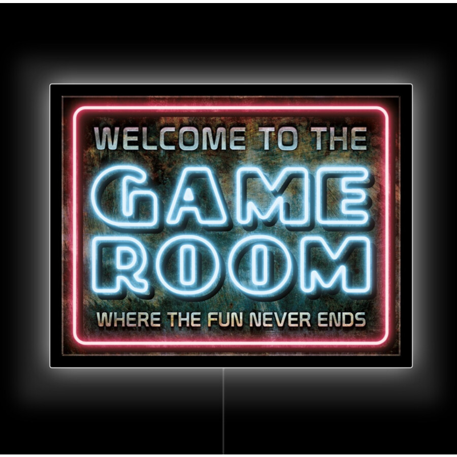 LED Acrylboard Game Room