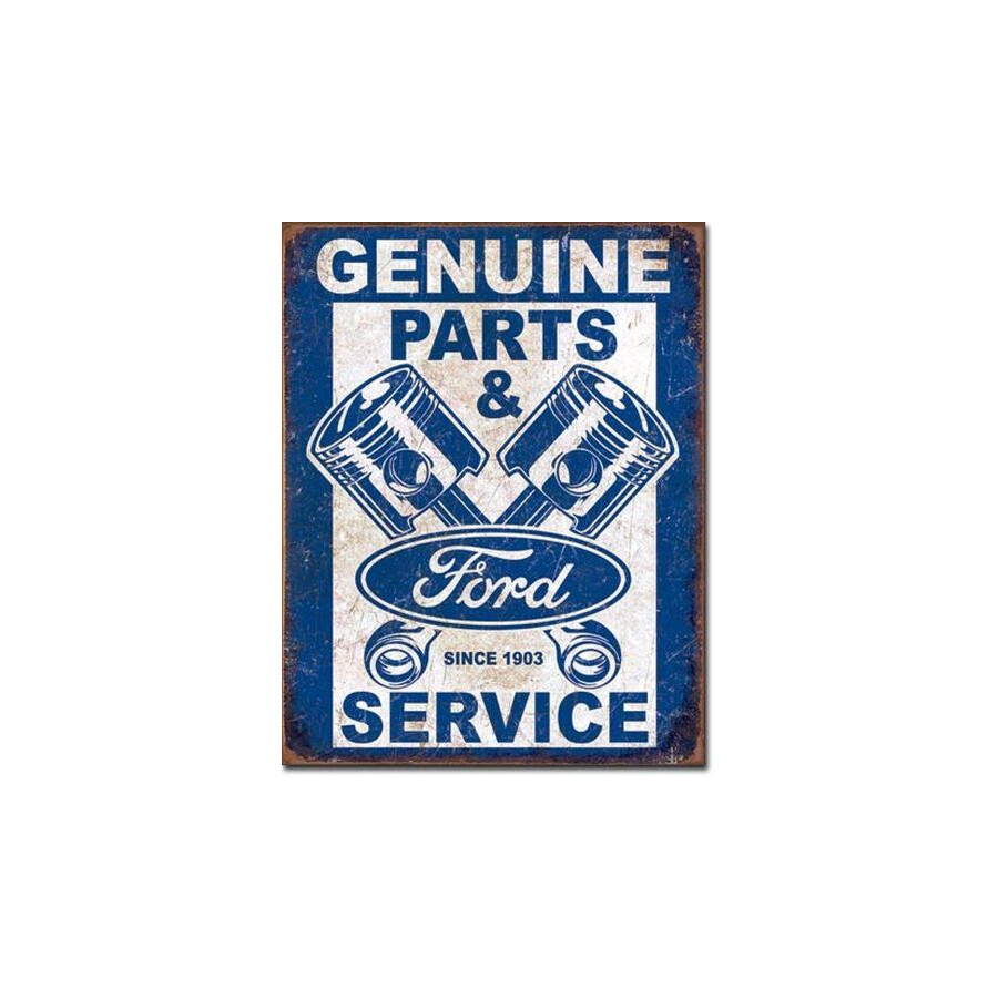 Blechschild Ford Service- Pistons