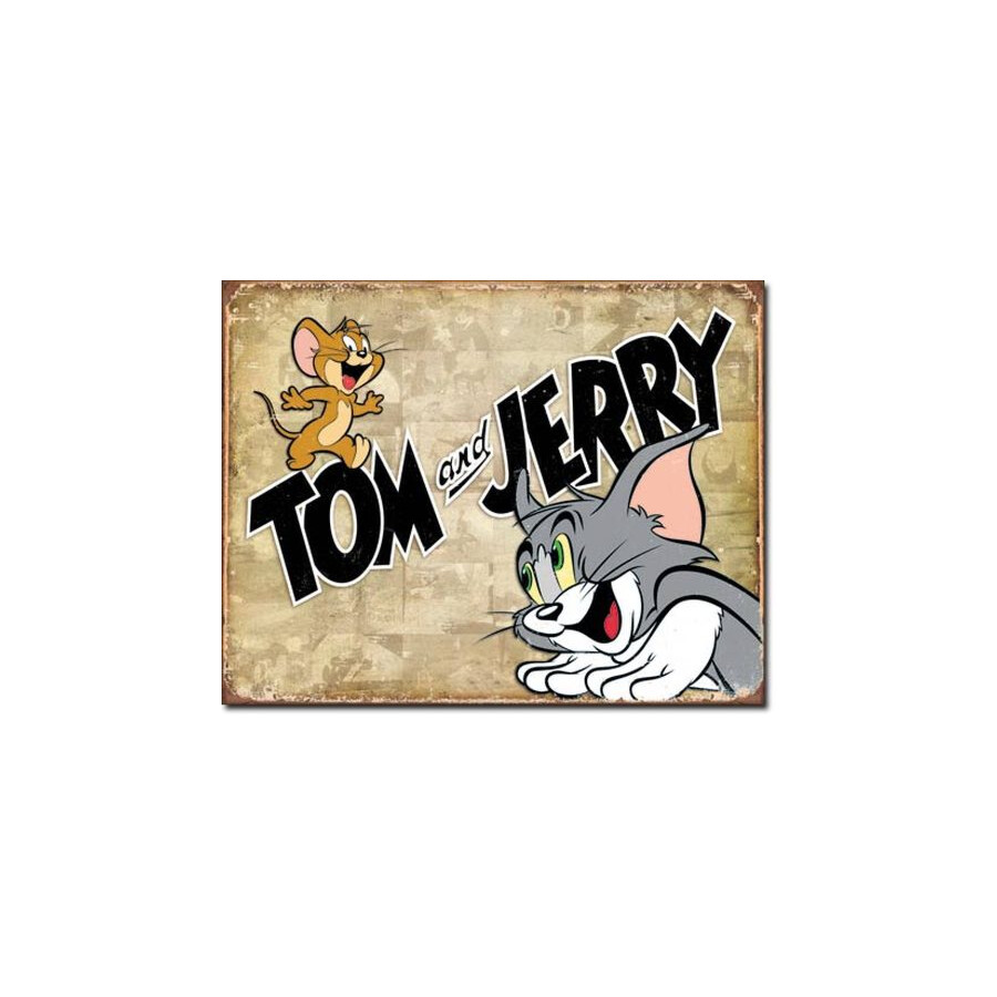 Blechschild Tom & Jerry