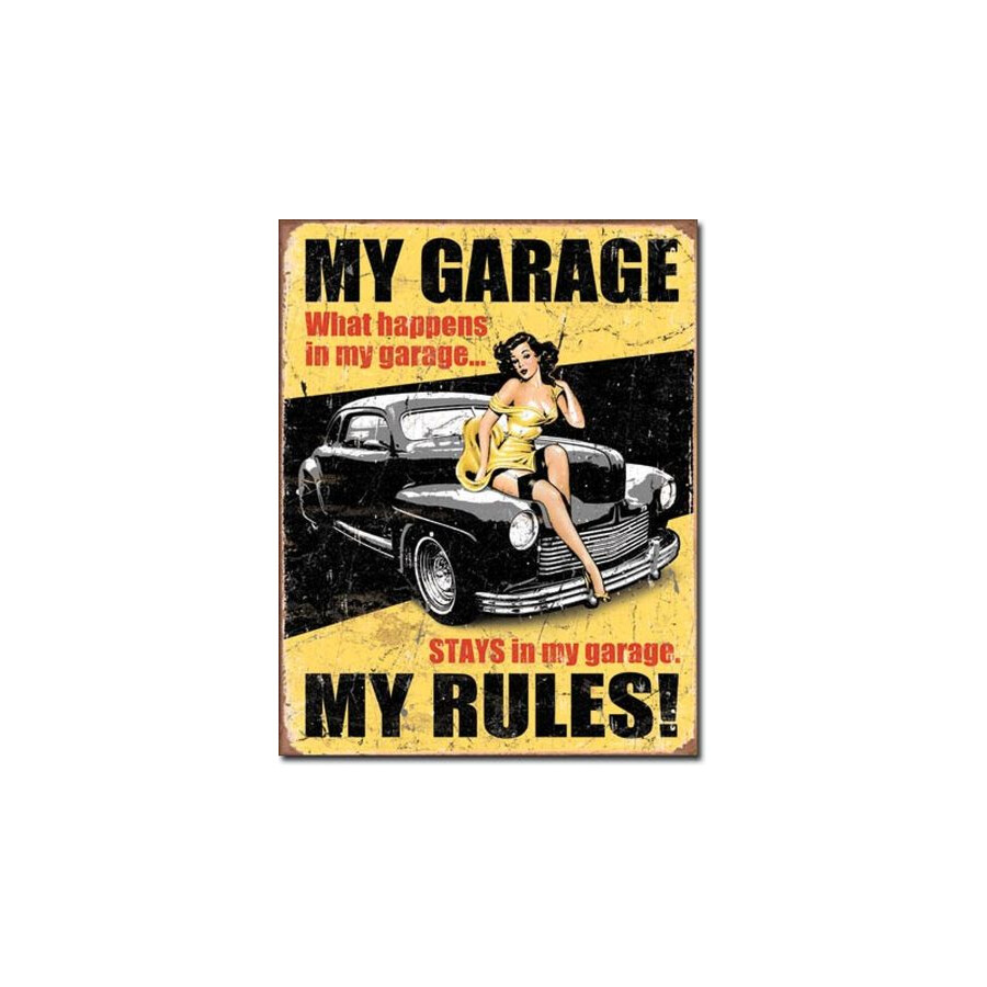 Blechschild Legends- My Garage My Rules