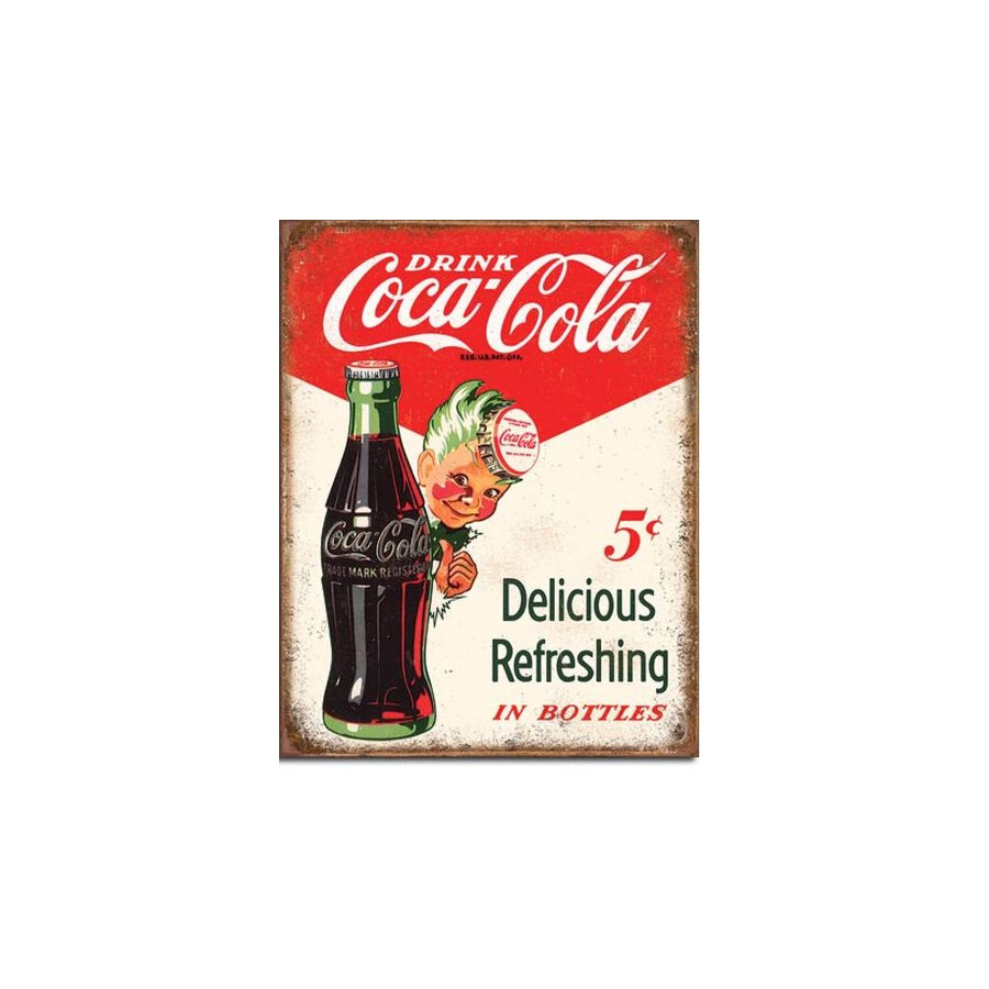Blechschild Coca Cola Sprite Boy 5 Cent