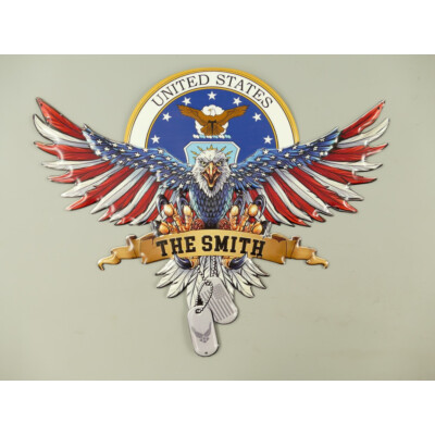 Blechschild United States Eagle geprägt