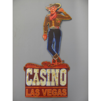 Blechschild Casino Las Vegas Werbung