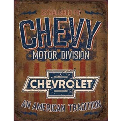 Blechschild Chevy-American Tradition