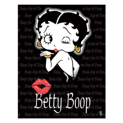 Blechschild Betty Boop - Kiss