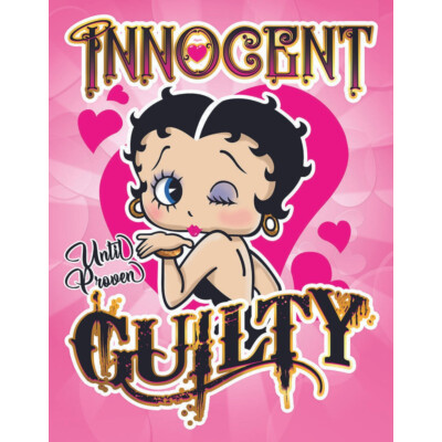 Blechschild Betty Boop - Guilty