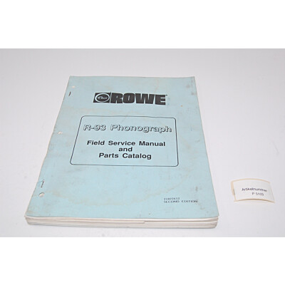 Rowe R-93 Manual 