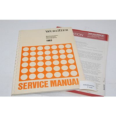 Wurlitzer Service Manual Jukebox