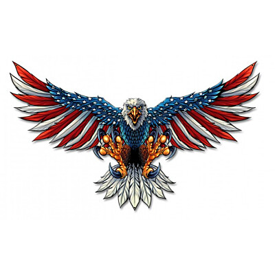 Blechschild USA Eagle Flag