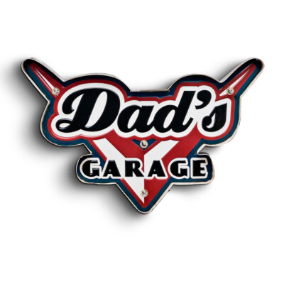 Blechschild Dad`s Garage Embossed LED Beleuchtung