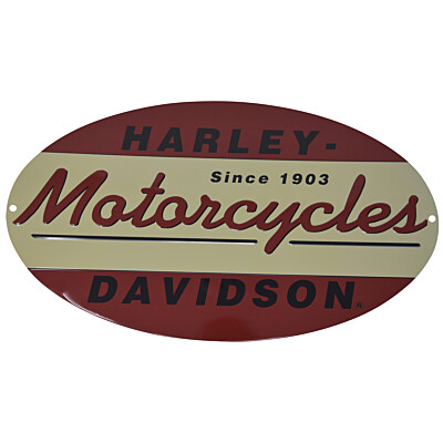 Blechschild Harley Davidson 1903 Logo Oval
