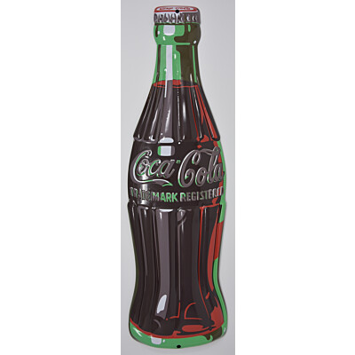 Blechschild Coca Cola Bottle
