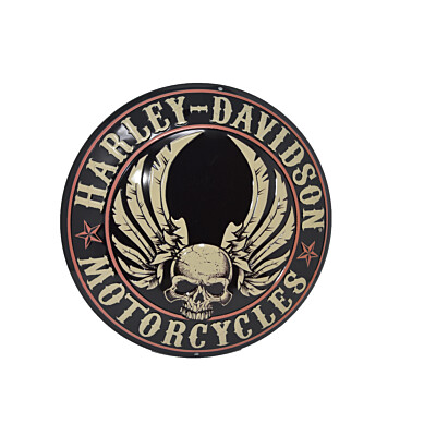 Blechschild Harley Davidson Flying Skull
