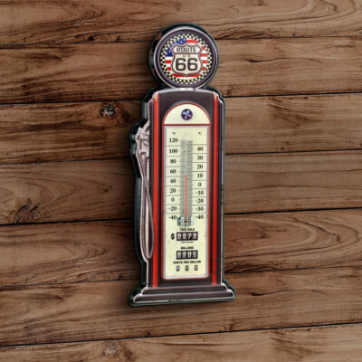 Blechschild Route 66 Thermometer
