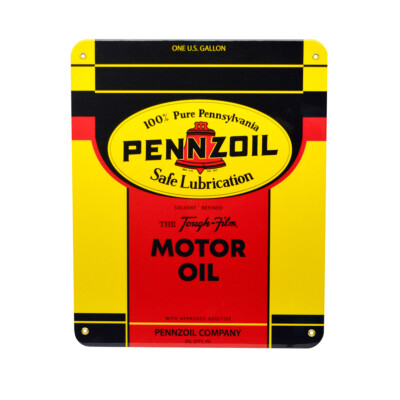 Blechschild Pennzoil Motor Oil Gallon Emaille