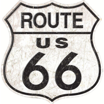 Blechschild US Route 66 XL