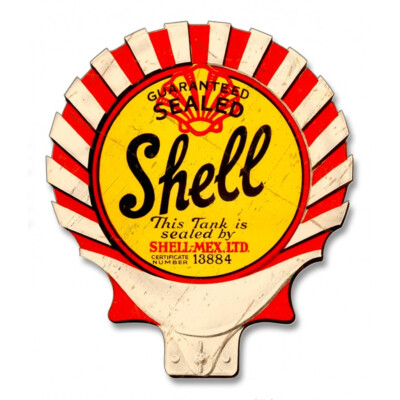 Blechschild Shell Seal Grunge