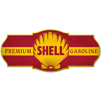 Blechschild Shell Gasoline Grunge