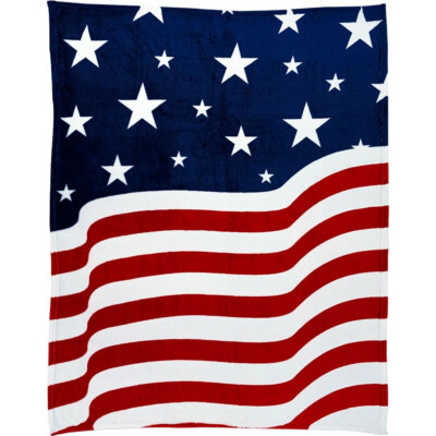 Decke mit USA Flaggen Design