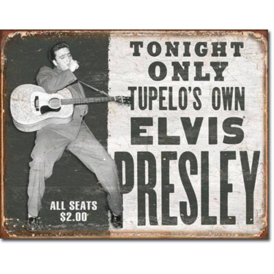 Blechschild Elvis-Tupelo`s Own