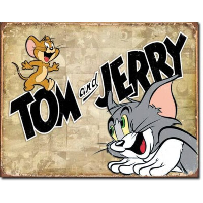 Blechschild Tom & Jerry