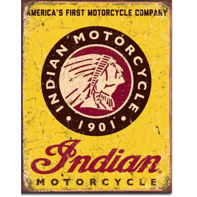 Blechschild Indian Motorcycles Since 1901