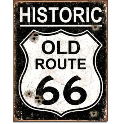 Blechschild Old Route 66