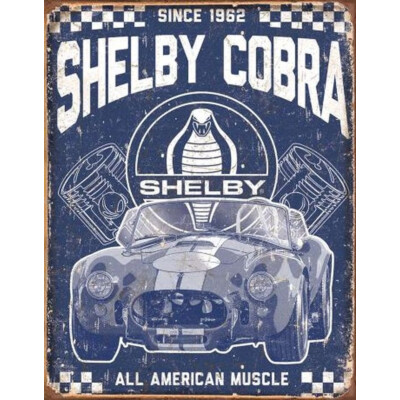 Blechschild Ford Mustang Shelby Cobra American Muscle