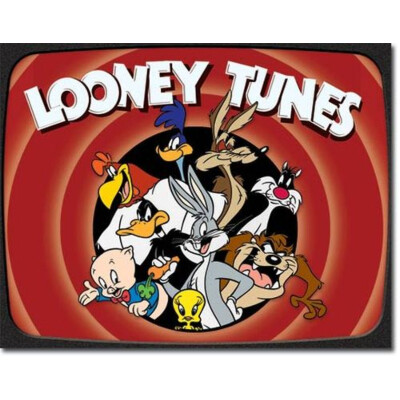 Blechschild Looney Tunes Family