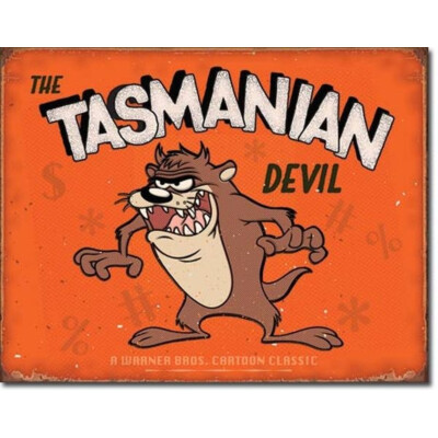 Blechschild Tasmanian Devil